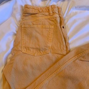 Orange zara jeans
